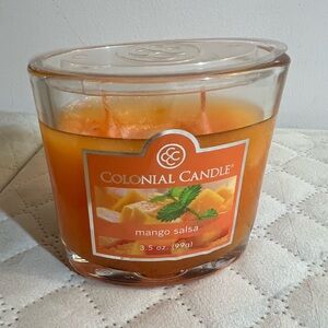 NWT Colonial Candle 3.5 oz Mango Salsa Scented Jar